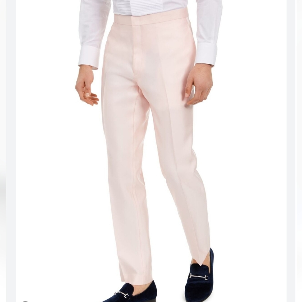 Alfani men's pink slim fit pants